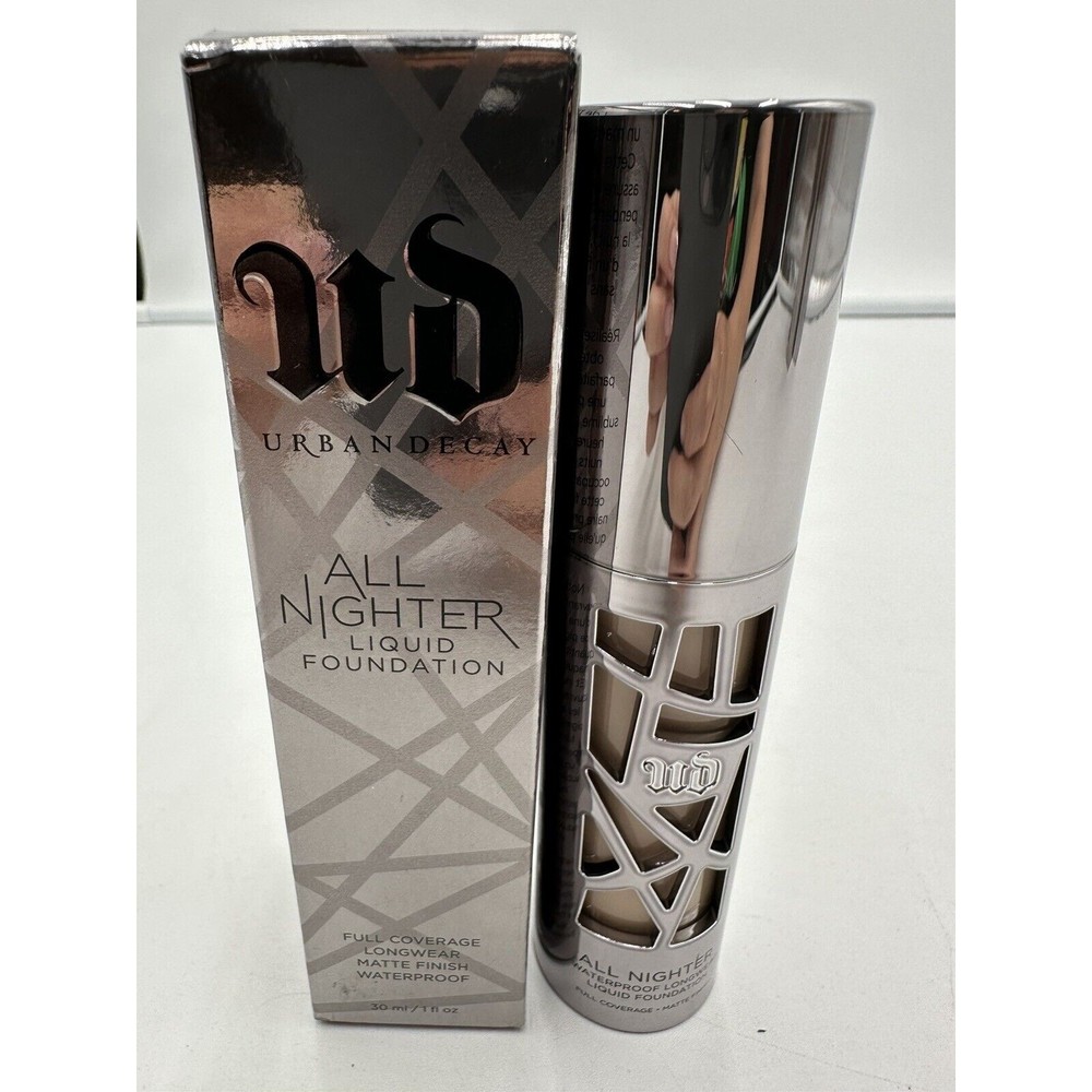 Urban Decay All Nighter Liquid Foundation 1oz/30ml Shade 0.5 New In Box